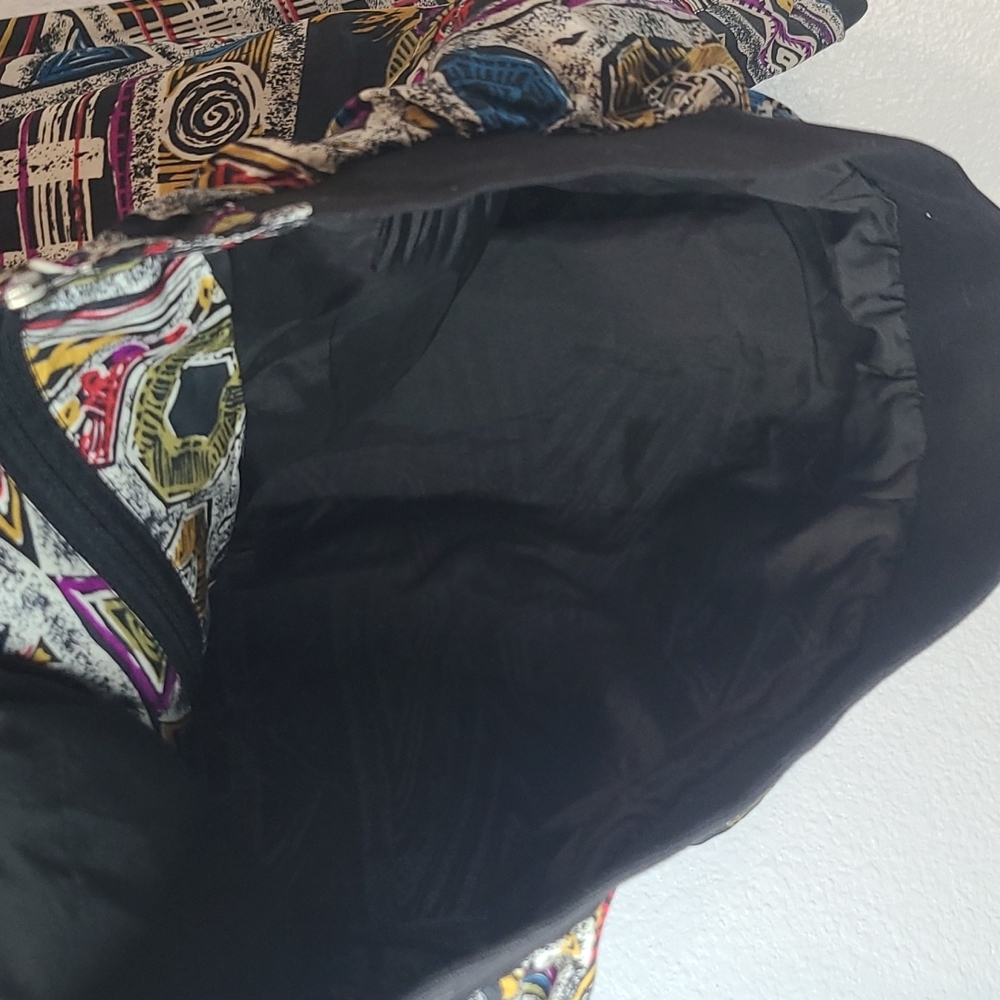 Retro August Silk abstract silk windbreaker jacket medium - Picture 7 of 12